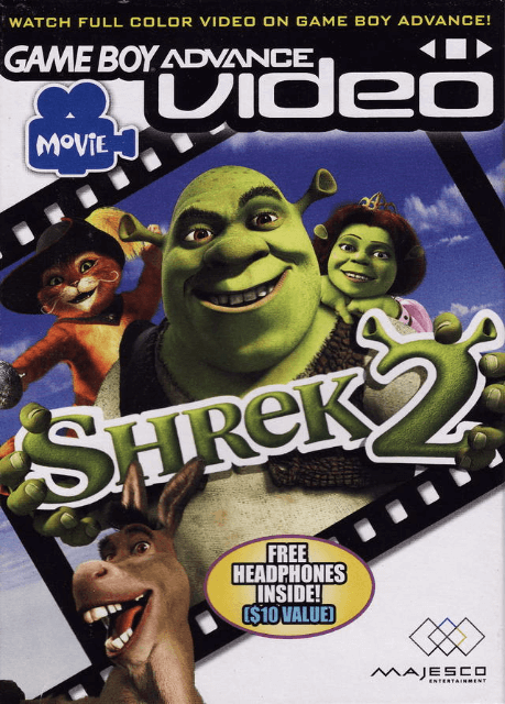 GBA Video Shrek box art for GameBoy Advance